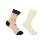 Peace Beige And Leaf Cream Women's Socks Bundle, thumbnail 1 of 4
