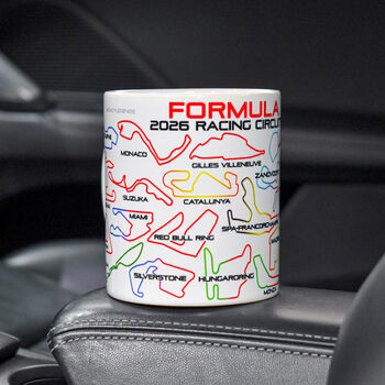 Formula 2026 Track Circuits White Edition Mug, 2 of 4