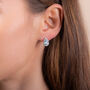 Luscious Blue Topaz 925 Sterling Silver Earrings, thumbnail 2 of 5