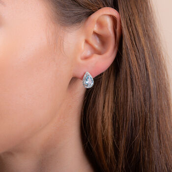 Luscious Blue Topaz 925 Sterling Silver Earrings, 2 of 5