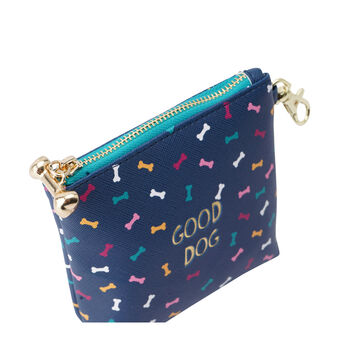 Top Dog 'Good Dog' Treat Pouch Bag With Zipper And Clip, 3 of 4