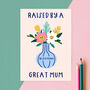 'Blooming Great' Floral Mother's Day Card, thumbnail 2 of 3