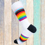 Lgbtq+ Inclusive Pride Rainbow Socks, thumbnail 1 of 2