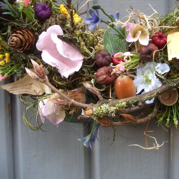 Spring Summer Hedgerow Wreath Door Wedding Home Decoration, 5 of 7
