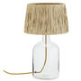 Glass And Raffia Table Lamp, thumbnail 2 of 2