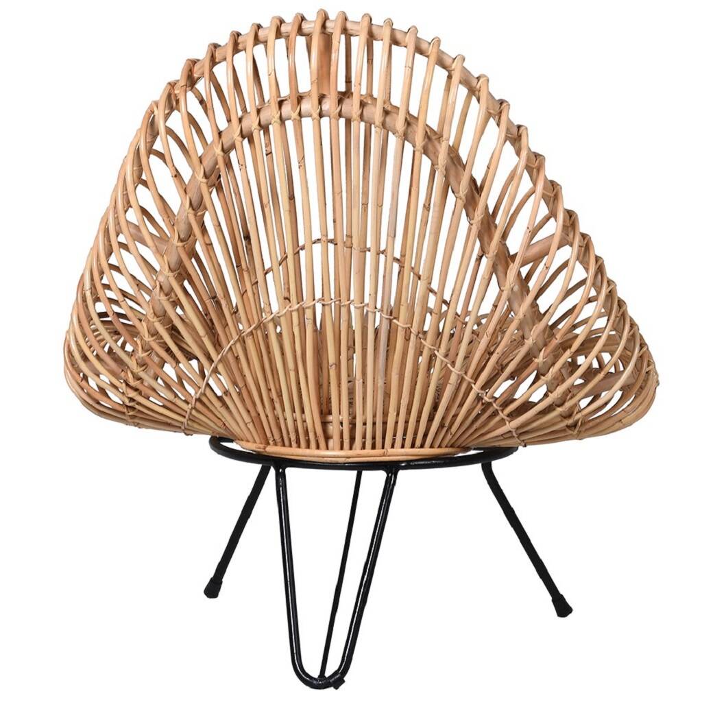 Natural Rattan Tub Chair By The Orchard