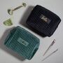 Personalised Soft Velvet Makeup Cosmetic Toiletry Bag, thumbnail 2 of 8