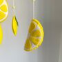 Handmade Lemon Citrus Mobile For Baby Crib, thumbnail 3 of 4