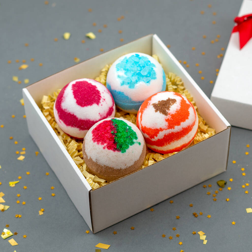 christmas bath bomb gift set by soul and soap | notonthehighstreet.com