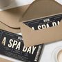 Personalised Spa Day Voucher For Mum Gold Foil, thumbnail 6 of 9