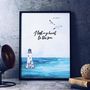 I Lost My Heart To The Sea Print, thumbnail 1 of 3