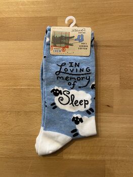 Ladies 'In Loving Memory Of Sleep' Mum Socks, 4 of 4