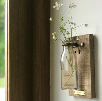 Personalised Wall Mounted Bottle Vase