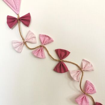 Personalised Pink Hanging Kite Decor, Baby Girl Room Wall Art, 8 of 12