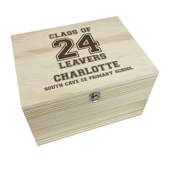 Personalised 'Class Of 24' School Leavers Memory Box, 8 of 9