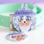 Dog ID Tag With Regency Inspired Floral Design, thumbnail 1 of 11