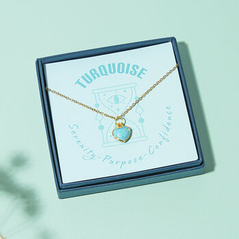 Healing Heart Turquoise Gemstone Necklace, 5 of 10