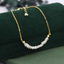 Sterling Silver Skinny Natural Pearl Bracelet, thumbnail 3 of 12