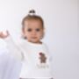 Christmas Gingerbread Embroidered Personalised Knitted Jumper, thumbnail 4 of 5