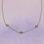 Triple Opal Starburst Necklace, thumbnail 4 of 8