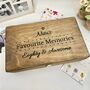 Personalised Wooden Favourite Memories Keepsake Box, thumbnail 2 of 9