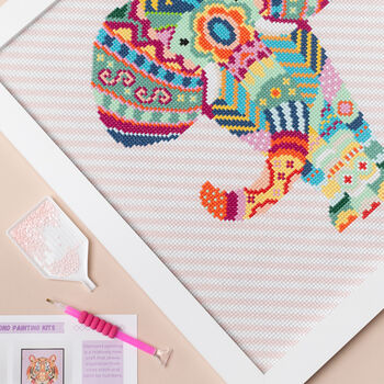 Mandala Elephant Diamond Painting Kit 40cm, 2 of 6