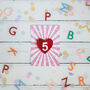 Age Badge Personalised Birthday Postcard Colours, thumbnail 1 of 8