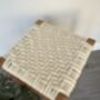 Upcycled 70's Woven Stools With Felted Merino Wool, thumbnail 12 of 12
