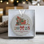 Personalised Ceramic Christmas Tree Bauble In Various Designs, thumbnail 4 of 9