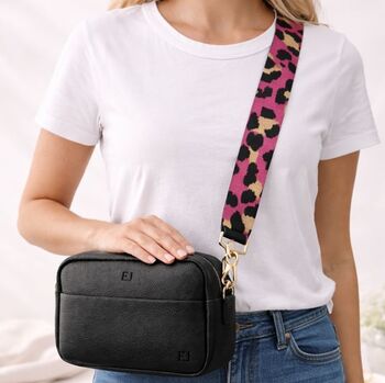 Personalised Ellie Embossed Faux Leather Cross Body Bag And Purse Set, 2 of 4