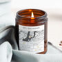 Wedding Gift For Couple Personalised Map Candle, thumbnail 1 of 11