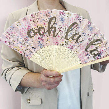 Bride 'Ooh La La' Floral Fan, 3 of 4