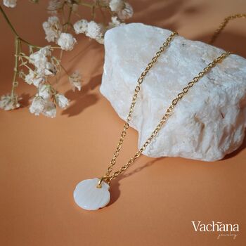 Minimal Shell Pendant Necklace, 4 of 7