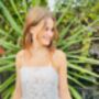 Maryanne In Ivory + Blush Teen Bridesmaid, thumbnail 9 of 11