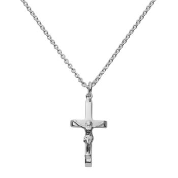 Sterling Silver Crucifix Pendant, 2 of 4