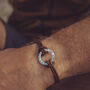 Any Message Leather Bracelet, thumbnail 1 of 3