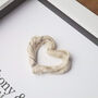 Personalised 4th Anniversary Gift Handmade Linen Heart, thumbnail 5 of 7
