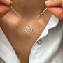 Sisters Necklace, Infinity Heart Pendant, Sterling Silver Personalised Sister Gift, thumbnail 8 of 10