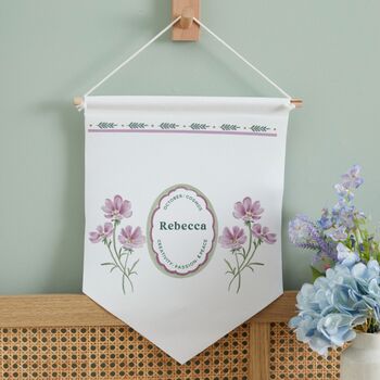 Personalised Birth Flower Personalised Wall Hanging, 12 of 12