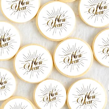 Happy New Year Design Edible Drink Toppers, 3 of 4