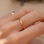 Gold Adjustable Personalised Initials Stacking Ring, thumbnail 3 of 8