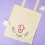 'Crazy Plant Lady' Personalised Ethical Tote Bag, thumbnail 4 of 5