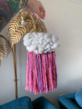 Personalised Mixed Fringe Cloud Wall Hanging, 2 of 9