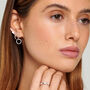 Sterling Silver Small Hoop Earrings For Women, thumbnail 4 of 5