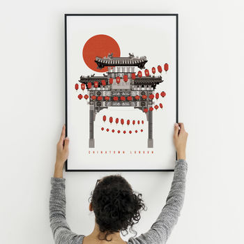 Chinatown London Art Print. Illustrated Poster, 3 of 4