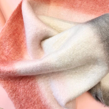 Chunky Knit Oversized Ombre Colour Gradient Scarf, 8 of 12
