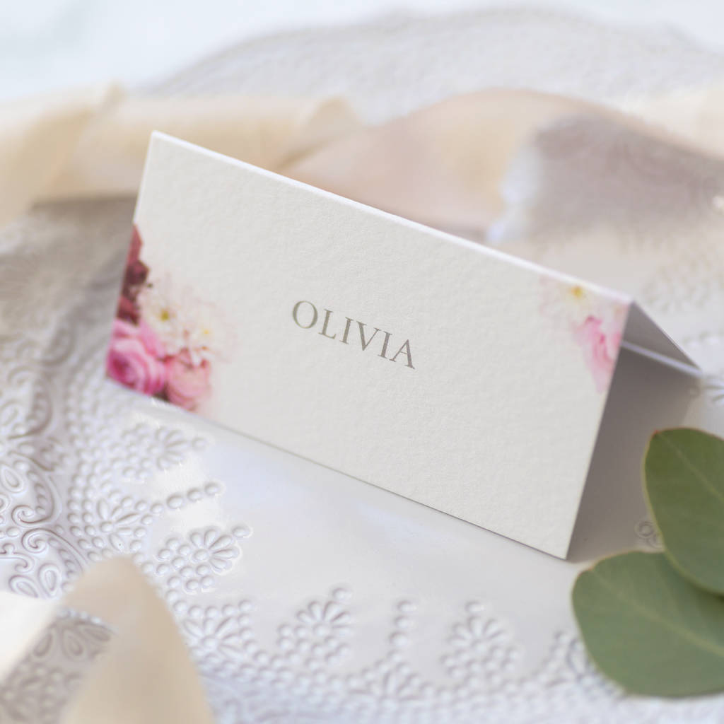 Custom Personalised Table Names Eight Pack By Love Lila Art