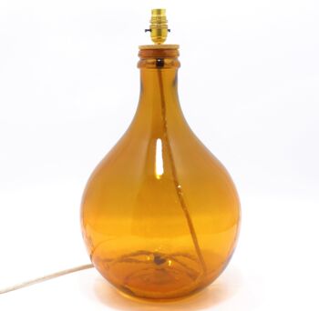 Recycled Glass Bottle Lamp | 49cm | Six Colours, 4 of 6