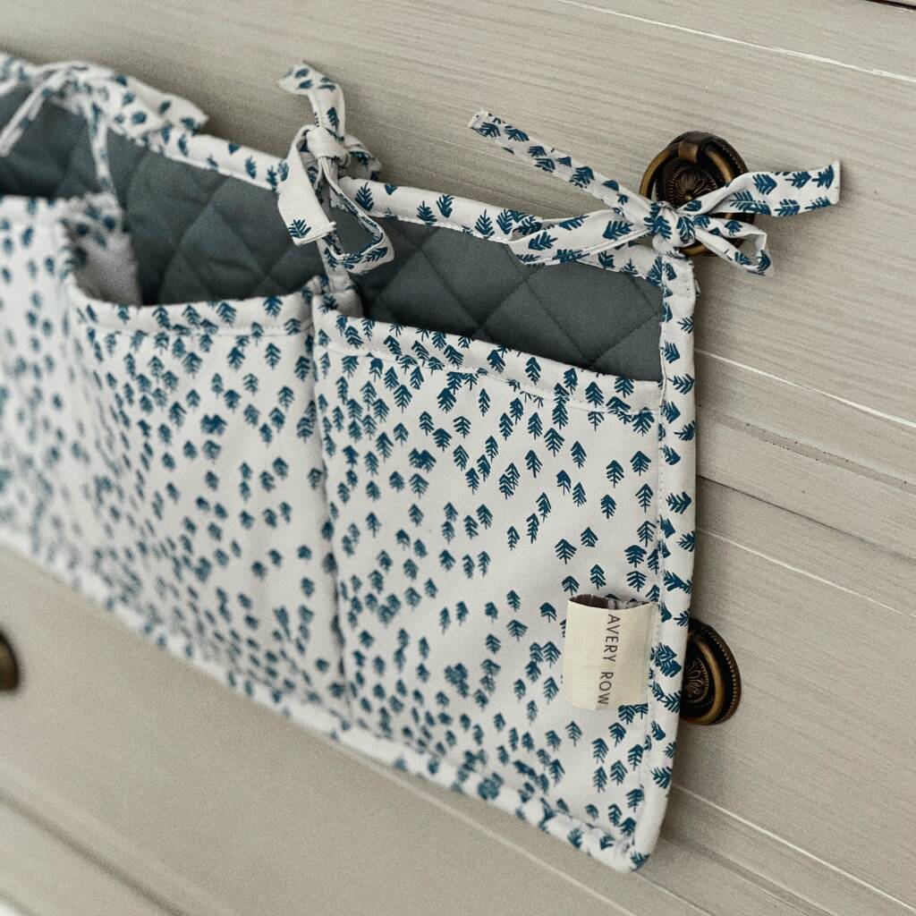 Cot Organiser Pockets Nordic Forest By Avery Row
