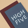 'High Five' Funny Congratulations Card, thumbnail 3 of 4